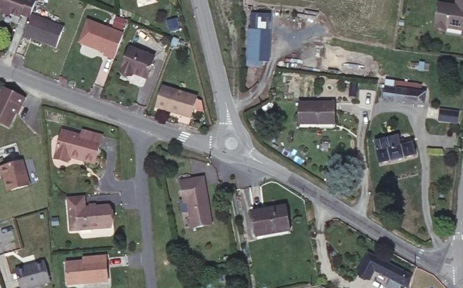 Vue aérienne du Rue du Château d'Eau