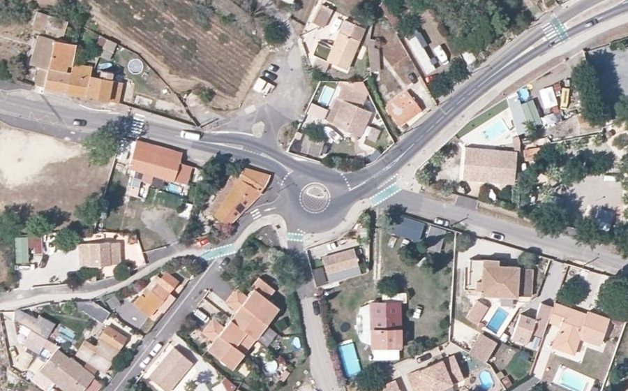Vue aérienne du Les Onglous