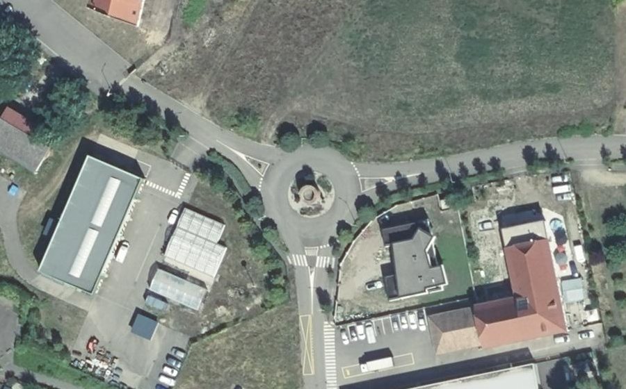 Vue aérienne du Place Schaeffer