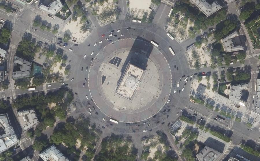 Vue aérienne du Place Charles de Gaulle