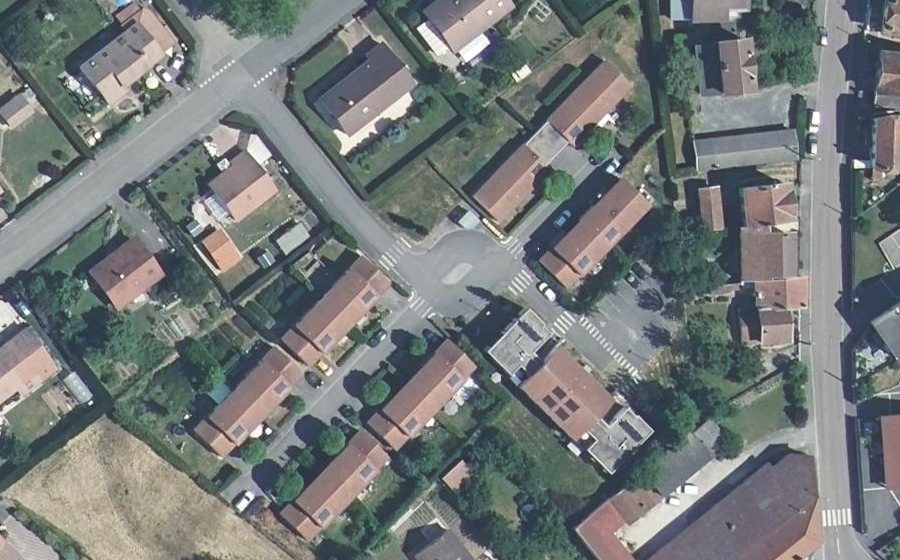 Vue aérienne du Rue du Docteur Henry Voirin