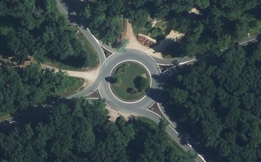 Vue aérienne du Rond Gardien