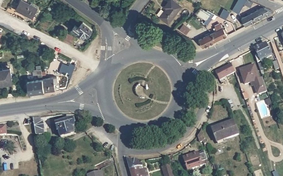 Vue aérienne de la Place des Martyrs de la Libération
