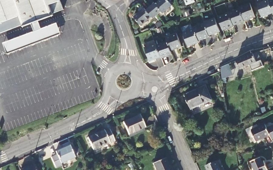 Vue aérienne du Rond-Point de Park Braz