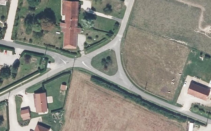 Vue aérienne du Rue de Fey