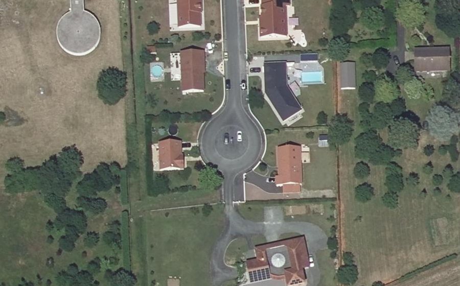 Vue aérienne du Allée Benjamin Rabier