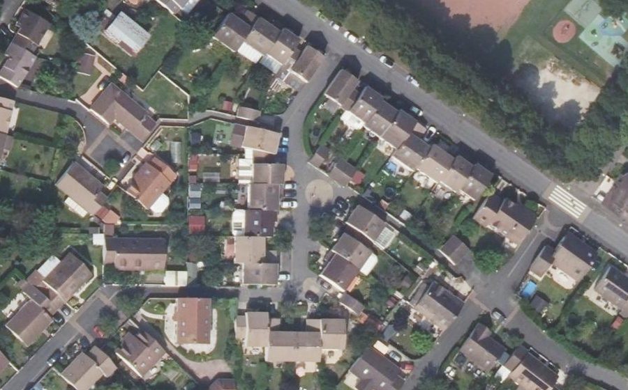 Vue aérienne du Place Robert Desnos