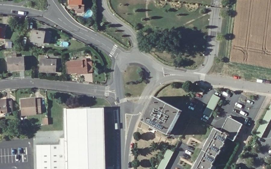Vue aérienne du Rond-Point des Ors