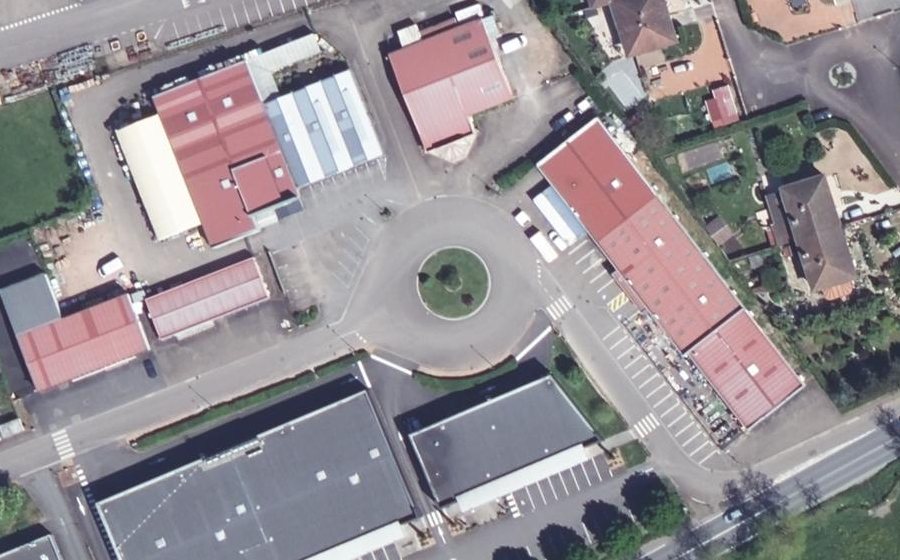 Vue aérienne du Rue Vasco de Gama