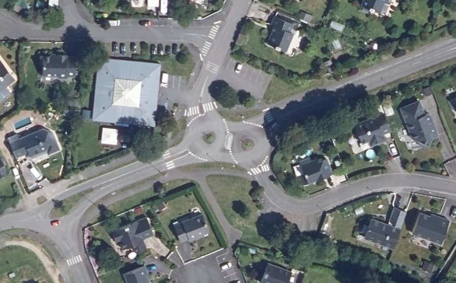 Vue aérienne du Rue Honoré de Balzac