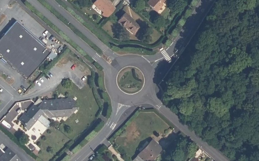 Vue aérienne du Avenue de Caen