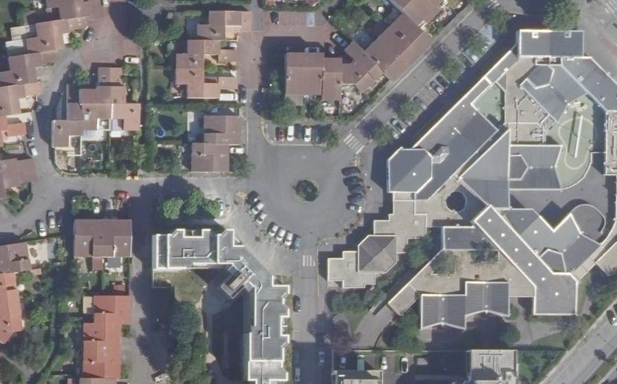 Vue aérienne de la Place Jean Vilar