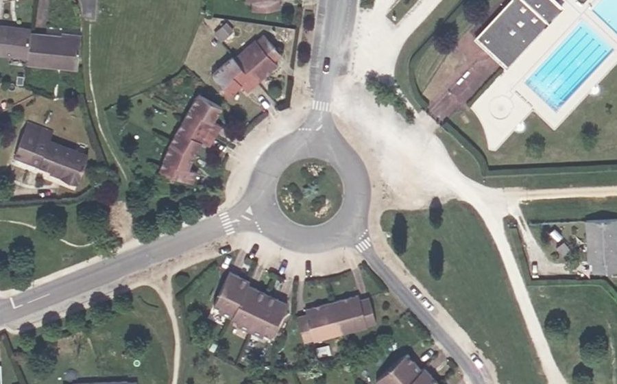 Vue aérienne du Place de Havixbeck