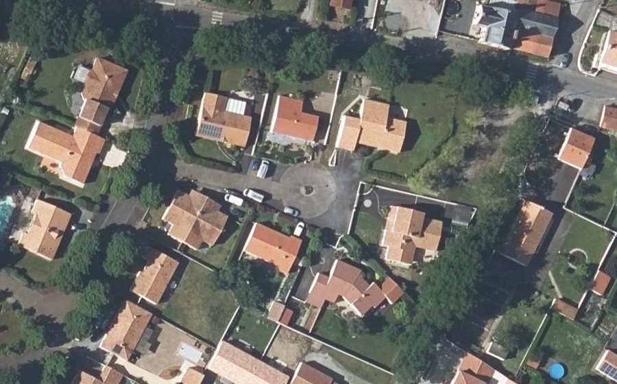 Vue aérienne du Allée des Fauvettes