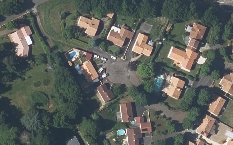 Vue aérienne du Allée des Mésanges