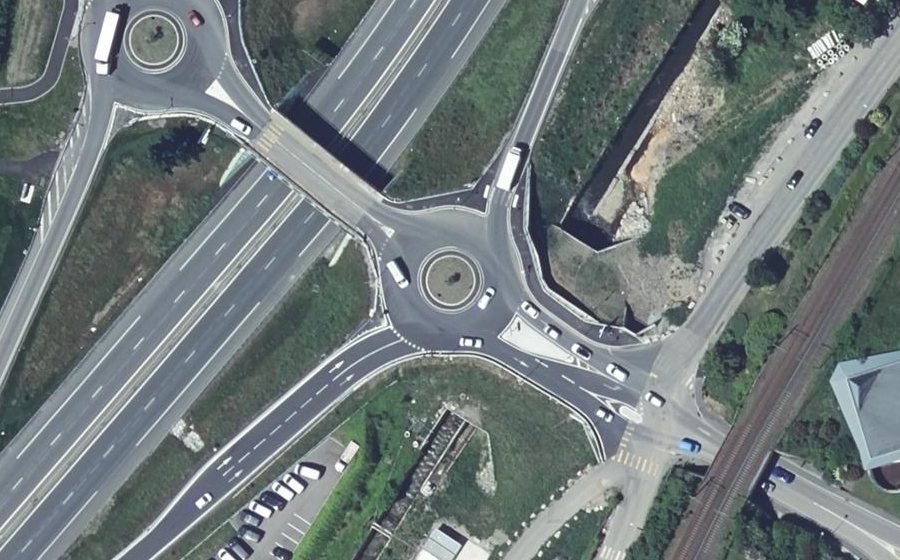 Vue aérienne du Route de Cellieu