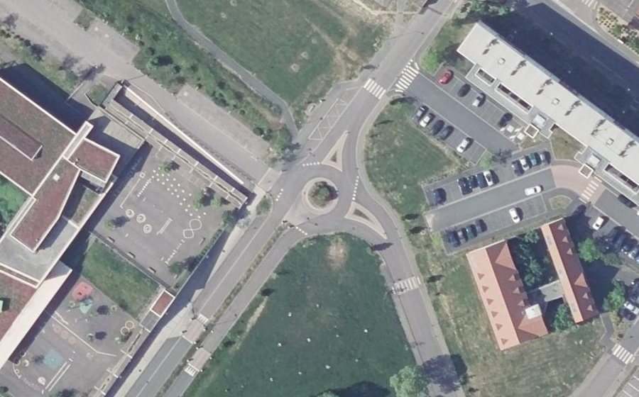 Vue aérienne du Avenue de l'Europe