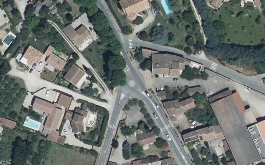 Vue aérienne du Avenue du Majoral Jouve