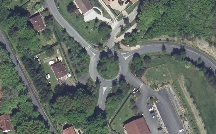Vue aérienne du Rond-Point Suzanne Noël