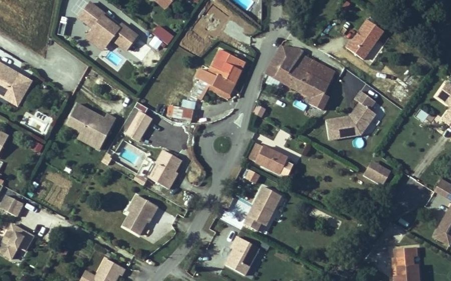 Vue aérienne du Chemin du Fort