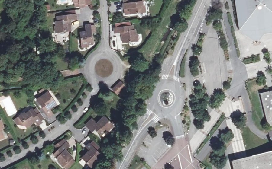 Vue aérienne du Rue de Quirole