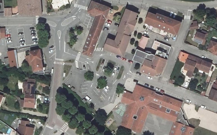 Vue aérienne du Rue de l'Inverse