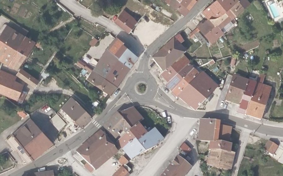 Vue aérienne du Place de la Fontaine