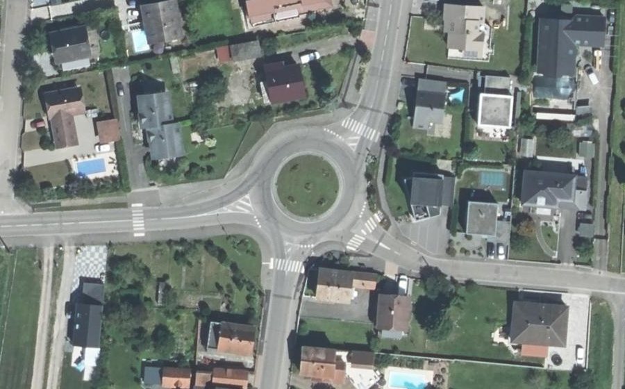 Vue aérienne du Rue de la Gare