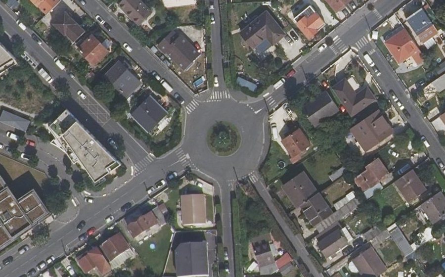 Vue aérienne du Place Jean Bastiste Clément