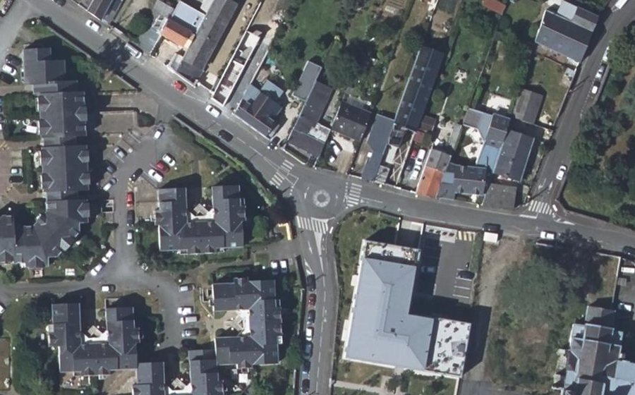 Vue aérienne du Rue de l'Abbé Fremond