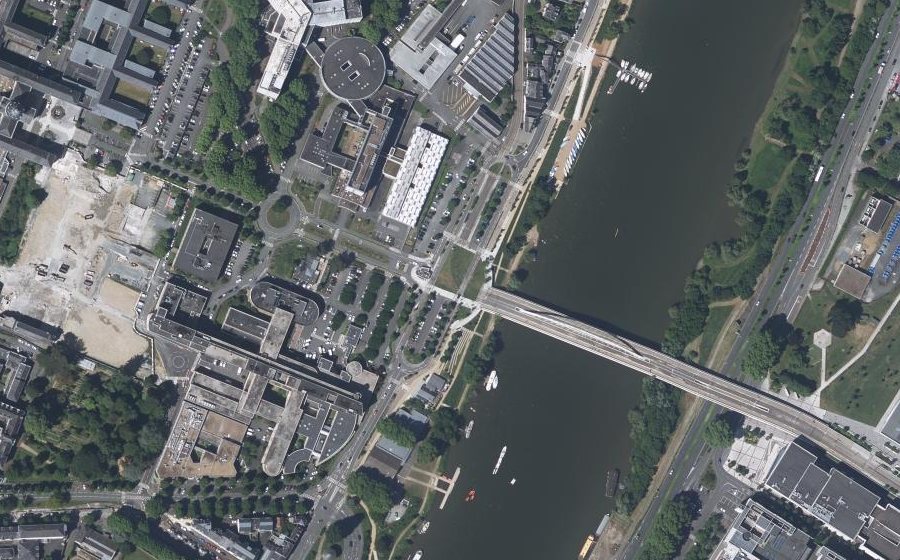 Vue aérienne du Rue Larrey