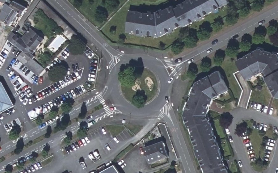 Vue aérienne du Boulevard de la Marianne
