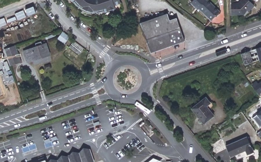 Vue aérienne du Giratoire du Grand Rivet