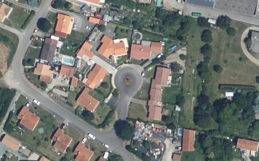 Vue aérienne du Place du Château