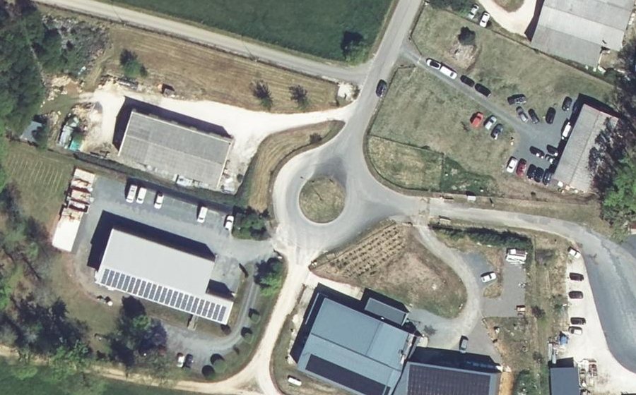 Vue aérienne du Rue du Péchal