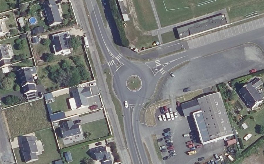 Vue aérienne du Giratoire La Pérouse