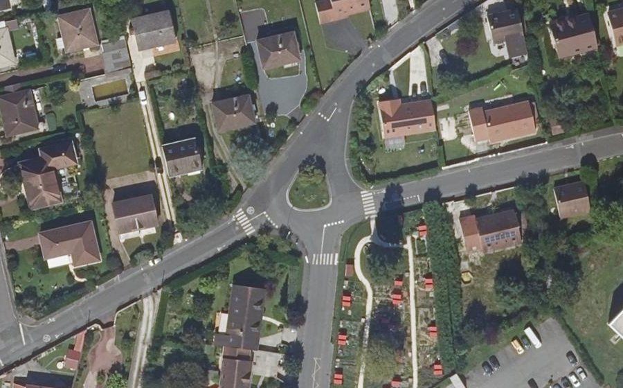 Vue aérienne du Rue du Clos Renault