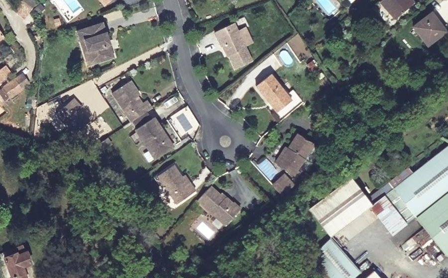 Vue aérienne du Rue Olympe de Gouges