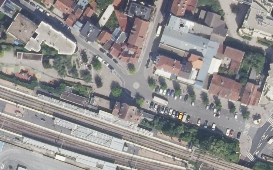 Vue aérienne du Place de Verdun