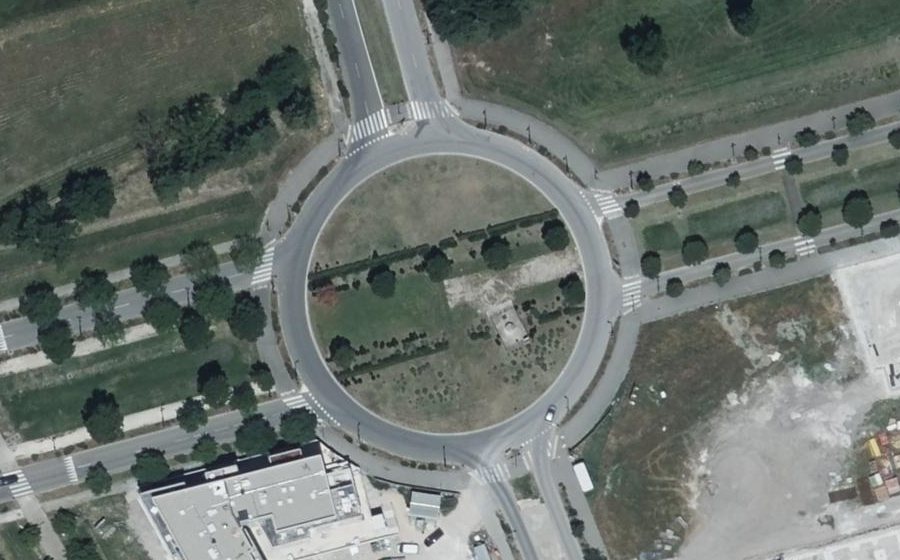 Vue aérienne du Rond-Point Carrefour du Soleil