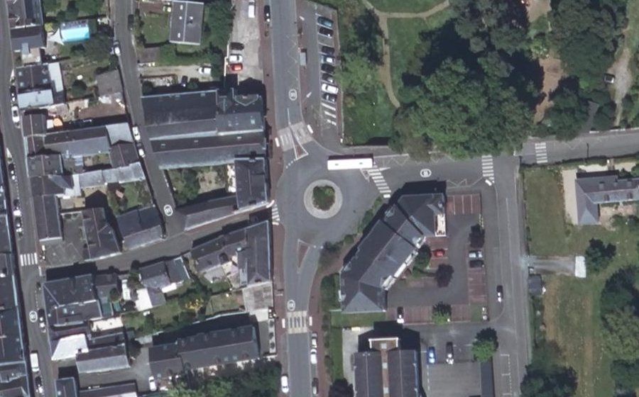 Vue aérienne du Giratoire de la Gare