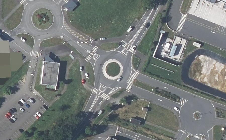Vue aérienne du Rue de la Mainguais