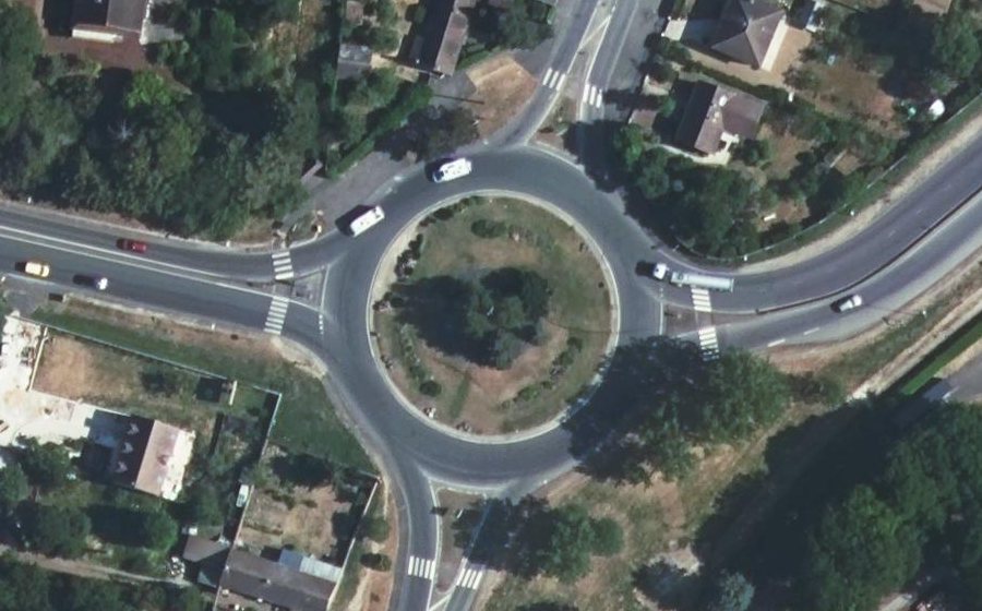 Vue aérienne du Rond-Point Charles de Gaulle