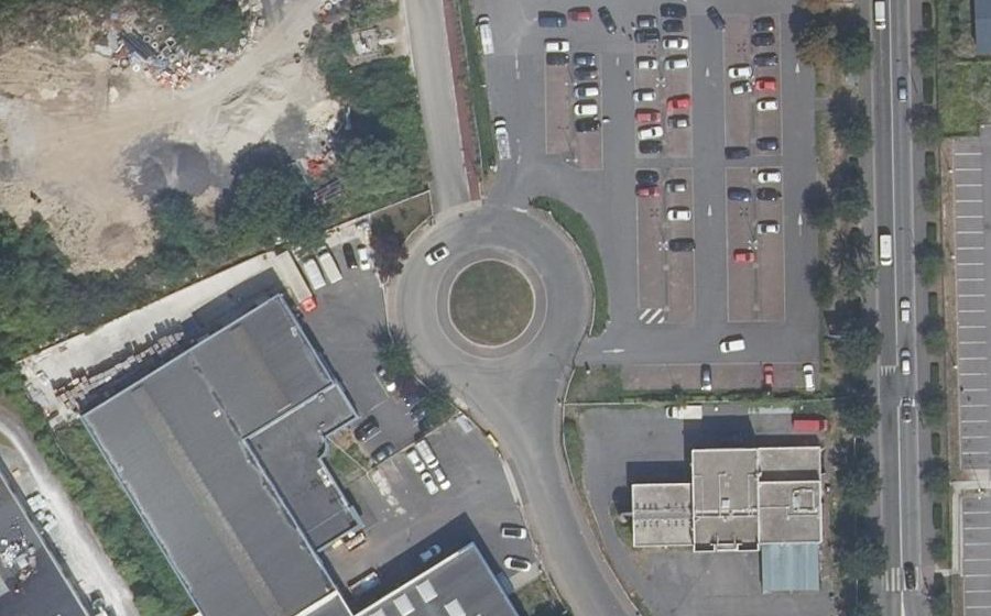 Vue aérienne du Chemin de la Vierge