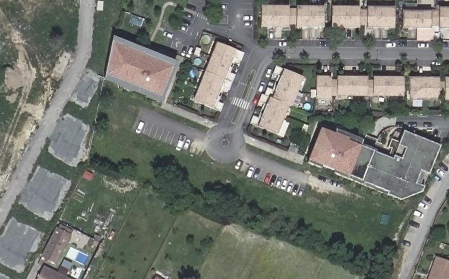 Vue aérienne du Rue Labarde