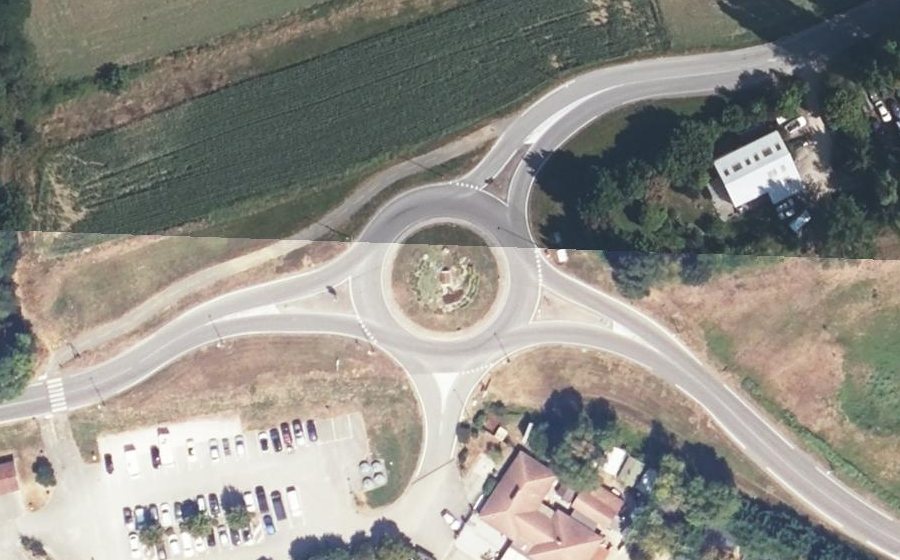 Vue aérienne du Rond-point anonyme n°191473779