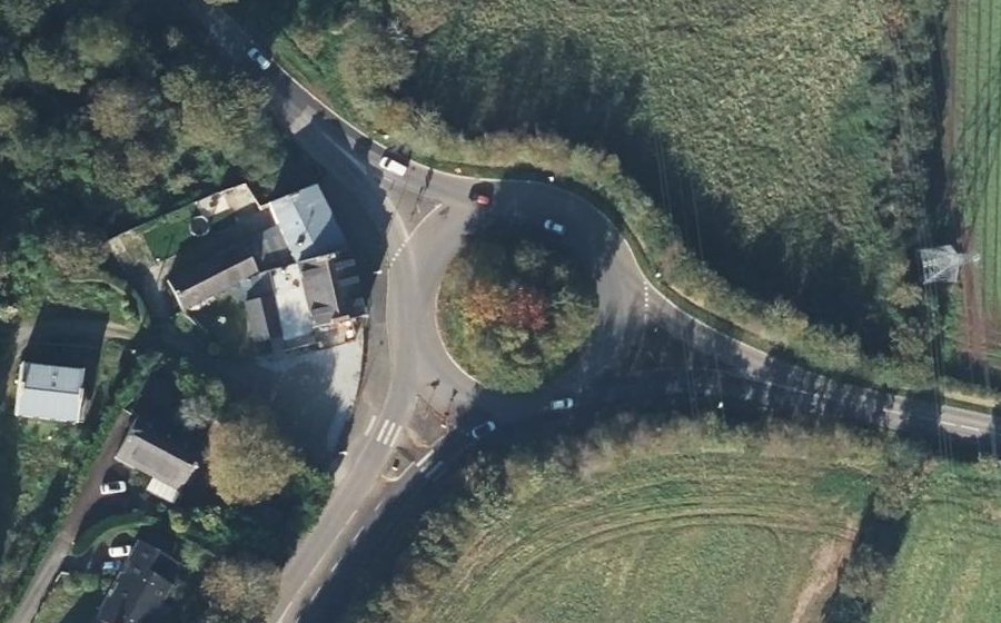 Vue aérienne du Rond-Point du Tromeur