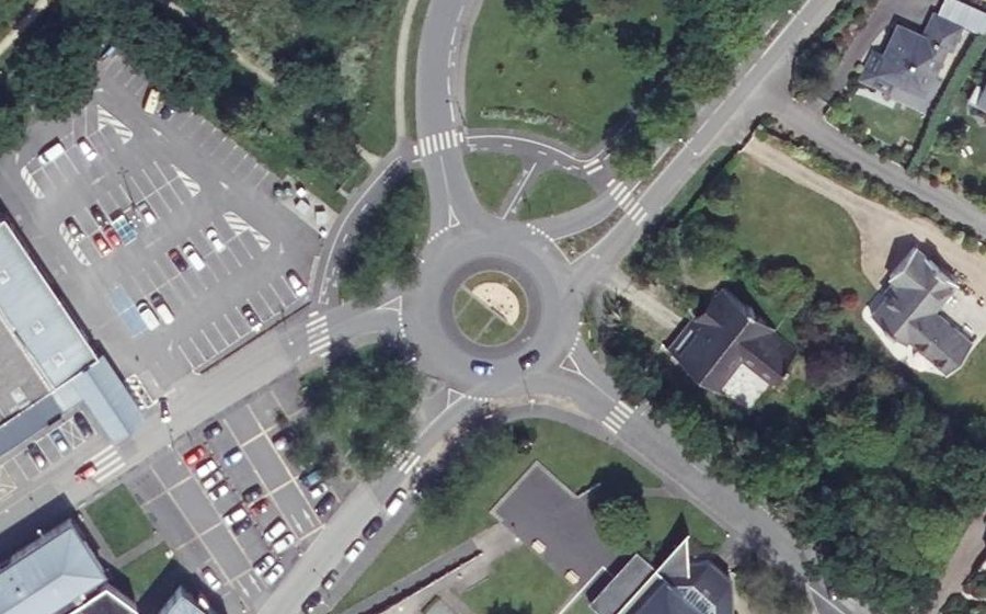 Vue aérienne du Place de la Gare