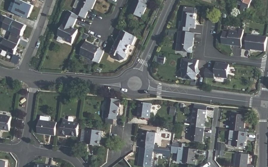 Vue aérienne du Avenue des Promeniers