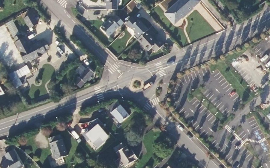 Vue aérienne du Rond-Point de Pontanné